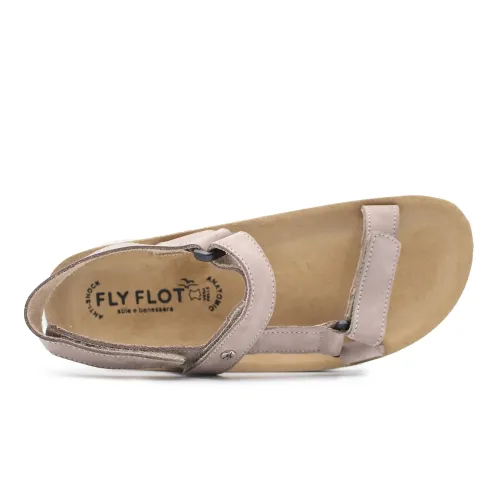 Fly Flot - Leather Woman Sandal Taupe