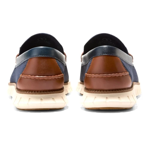 Cole Haan - Zerogrand Remastered Stitchlite Loafers Navy Blazer   Brit Tan   Ivory