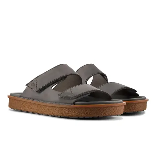 Clarks - Litton Strap Dark Grey Lea