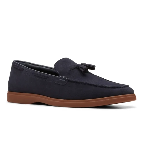 Clarks - Torford Tassel Navy Suede