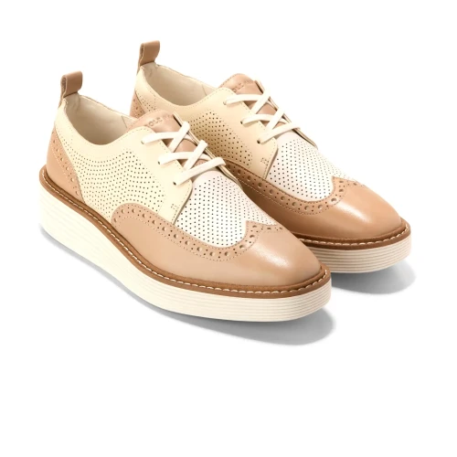 Cole Haan - Originalgrand Platform Wingtip Oxford Ch Soft Buff Vanilla Custard Ivory