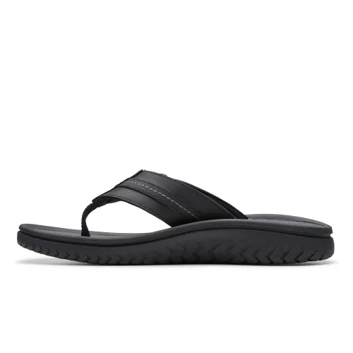 Clarks - Wesley Sun Black Leather