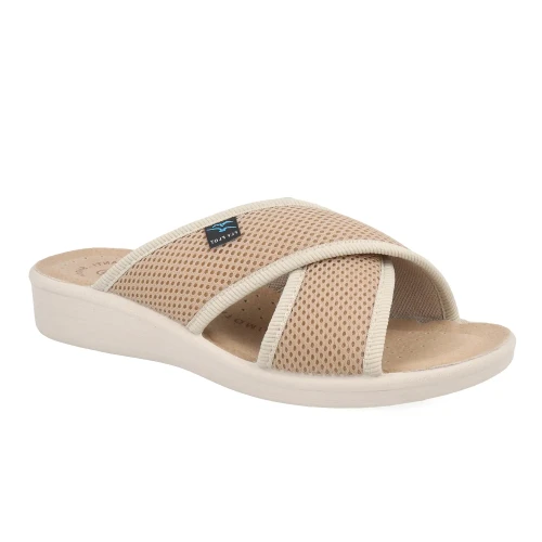Fly Flot - Cloth Woman Slipper Beige
