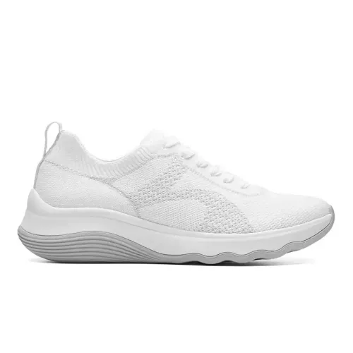 Clarks - Circuit Tie White Knit