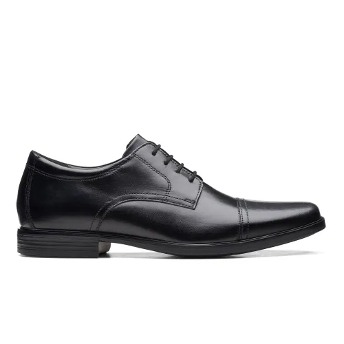 Clarks - Howard Cap Black Leather