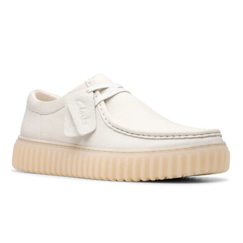 Clarks - Torhill Lo White Leather