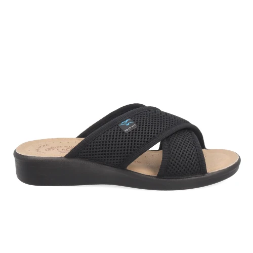 Fly Flot - Cloth Woman Slipper Black