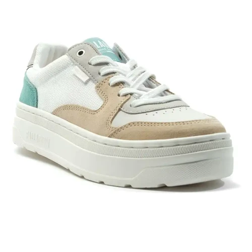 Palladium - Pallasphalt Lo Star Wht/Warm Sand M