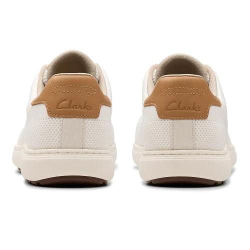 Clarks - Mapstone Lace White Knit