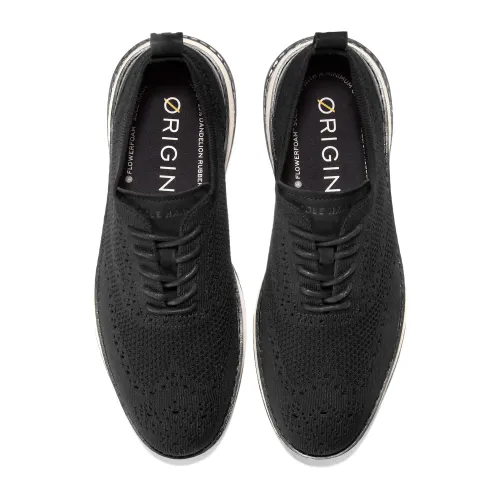 Cole Haan - Og Energyweave Stitchlite Wing Oxfords Black   Ivory   Ivory