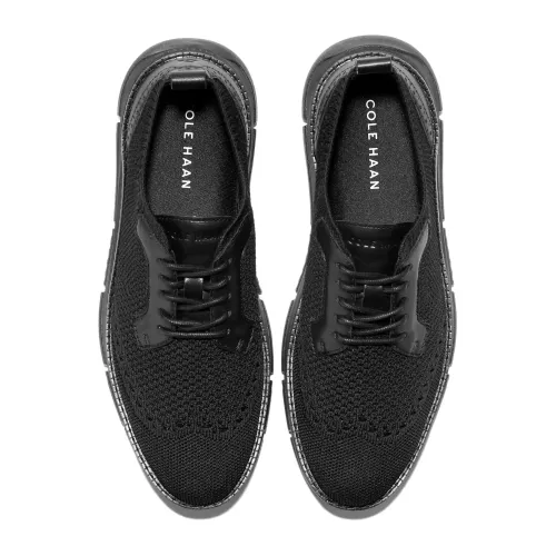 Cole Haan - Zerogrand Revel Stitchlite Oxfords Black Knit Leather Black