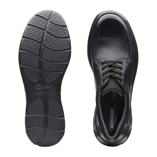Clarks - Cotrell Edge Blk Smooth Lea
