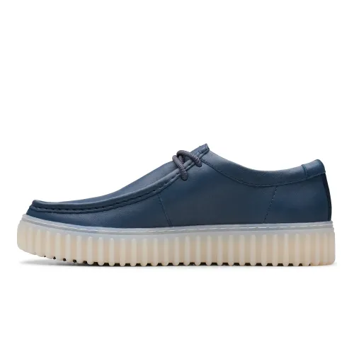 Clarks - Torhill Lo Navy Leather
