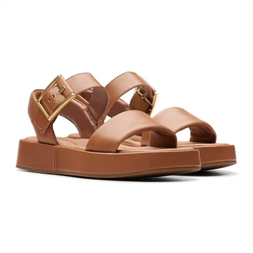 Clarks - Alda Strap Tan Leather