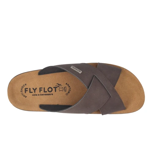 Fly Flot - Synthetic Man Slipper Dark-Brown