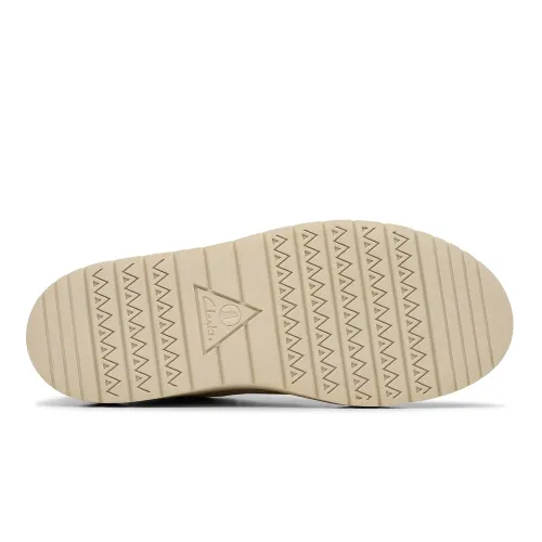 Clarks - Polden Moc Off White Canvas