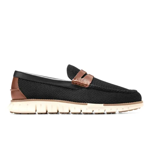 Cole Haan - Zerogrand Remastered Stitchlite Loafers Black  Brit Tan   Ivory