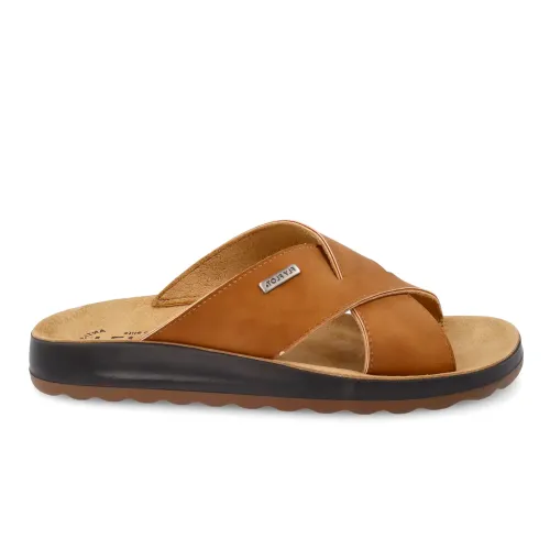 Fly Flot - Synthetic Man Slipper Tan