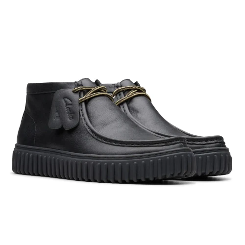 Clarks - Torhill Hi Black Leather