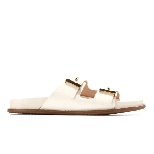 Cole Haan - Marisol Footbed Sandals Ivory Patent Ltr