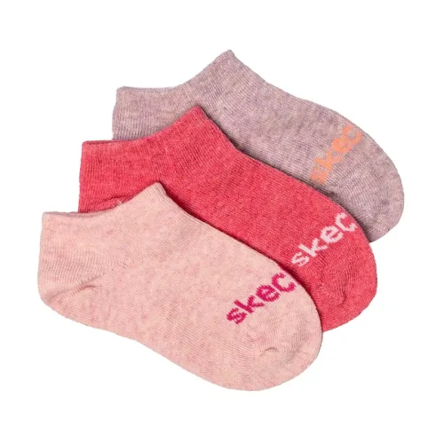 Skechers - 3Pk Girls Non Terry No Show