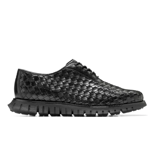 Cole Haan - Zerogrand Remastered Woven Oxfords Black   Black   Black