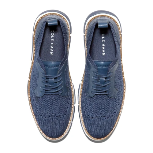 Cole Haan - Zerogrand Revel Stitchlite Oxfords Navy Blazer And Big Dipper Knit Leather White