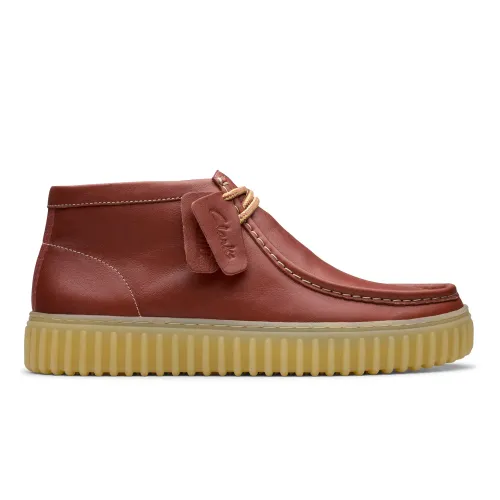 Clarks - Torhill Hi Brown Leather