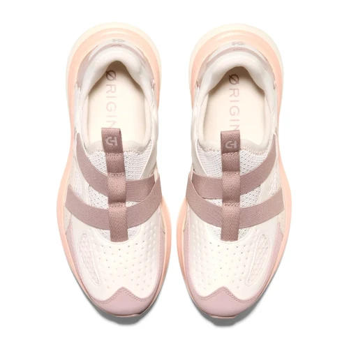 Cole Haan - Og Quadstar Monk Strap Running Sneakers Fawn Crystal Gray  Cameo Rose Ivory