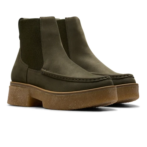 Clarks - Linoso Top Dark Green Nub