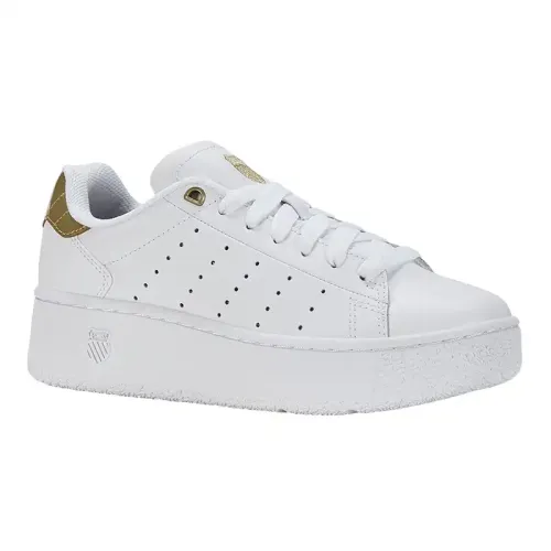 K-Swiss - Classic Pf Platfor White White/Gold