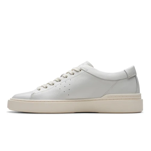 Clarks - Craft Swift White Leather