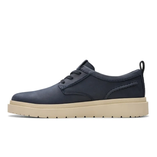 Clarks - Polden Lace Navy Leather