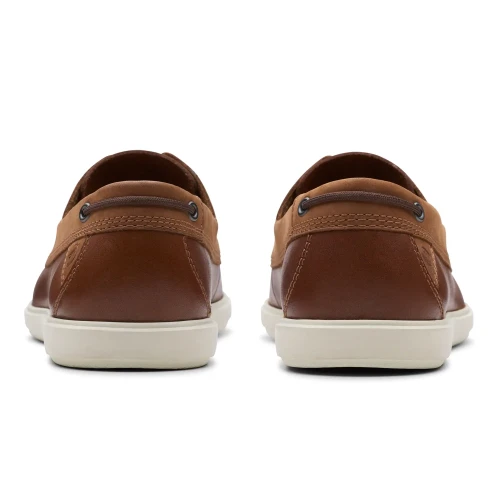 Clarks - Bratton Boat Dark Tan Lea