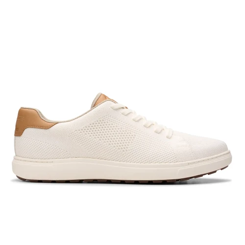 Clarks - Mapstone Lace White Knit