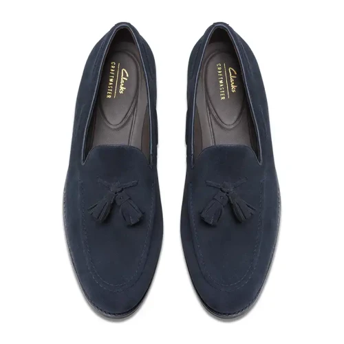 Clarks - Craftarlo Trim Navy Suede