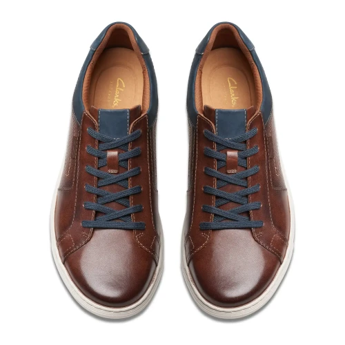 Clarks - Mapstone Lace Mahogany Leather