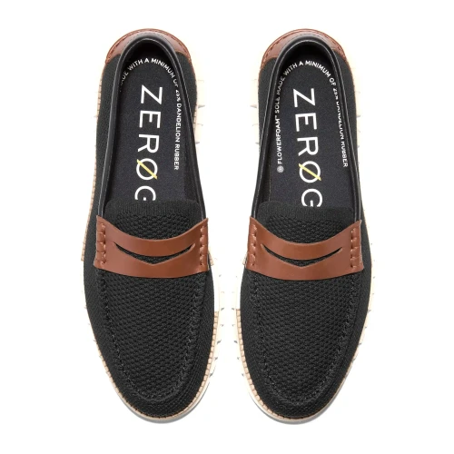 Cole Haan - Zerogrand Remastered Stitchlite Loafers Black  Brit Tan   Ivory
