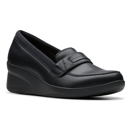 Clarks - Suttyn Penny Black Leather