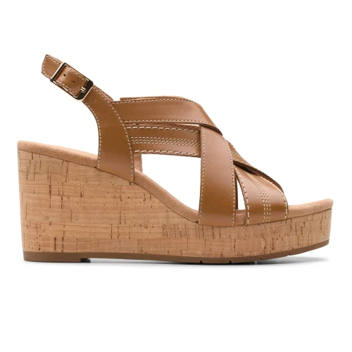 Clarks - Sabina Sling Tan Leather