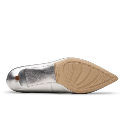 Clarks - Adela Court Silver Leather