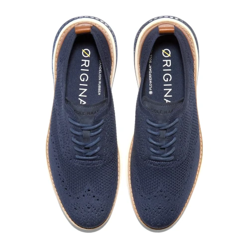 Cole Haan - Og Energyweave Stitchlite Wing Oxfords Navy Blazer   Ivory   Natural