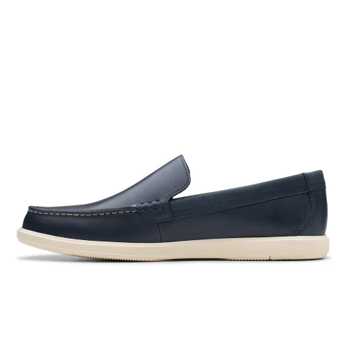 Clarks - Bratton Loafer Navy Leather