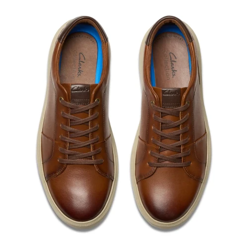 Clarks - Brodin Lace Dark Tan Lea