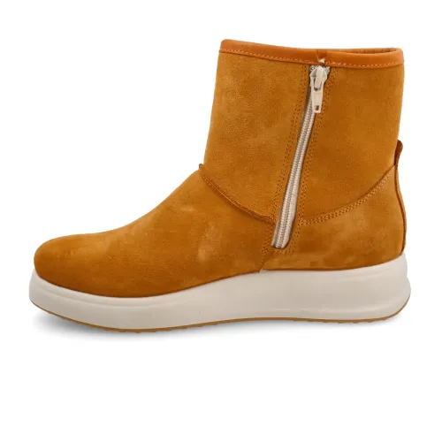 Fly Flot - Leather Woman Boot Tan