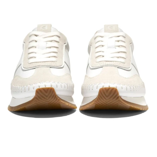Cole Haan - Gp Premier Runner Wht Slvr Brch Sued