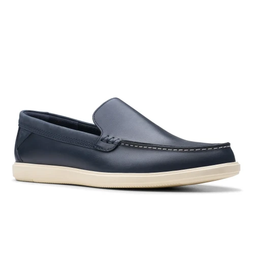 Clarks - Bratton Loafer Navy Leather