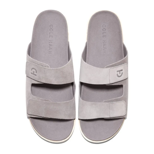 Cole Haan - Modern Classics Resort Sandals Titanium Suede   Angora