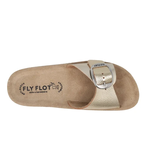 Fly Flot - Synthetic Woman Slipper Gold
