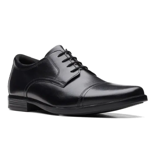 Clarks - Howard Cap Black Leather